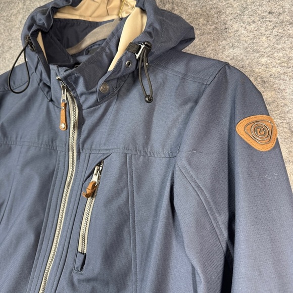 Killtec Hooded Ripstop Gorpcore Navy Blue Water Resistant Jacket Size 10 - Picture 4 of 16